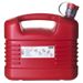 Pessol Brandstofjerrycan rood 10 l met flexibele uitloop
