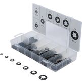 Assortiment klemschijven / borgringen  M3 - M12  340 dlg