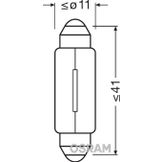 Osram 24v - 10w - SV8,5-8