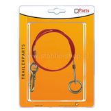 Q-Parts Breekkabel 100cm Rood in blister