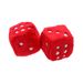 Carpoint Fuzzy Dice Red