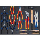 BGS Gereedschapmodule 3/3, tangen, hamer, pendr,17dlg