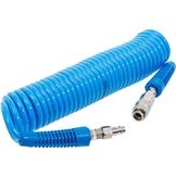 BGS Lucht spiraalslang blauw, 6m, 5x8mm, Euro connectors
