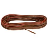 SWG PVC-luidsprekerkabel 2 x 0,75 mm², bruin/rood Blister 10st.