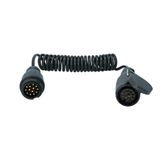 Carpoint Spiraal Trailer Kabel 13p-13p Stekker/Doos