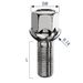 Wielbout 14mm x 1.5mm - 45mm - 64mm - Bolconisch - 17mm