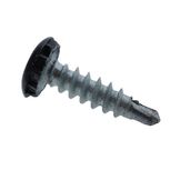 Q-Parts Diefstal Vertragende Kentekenplaat Boorschroef ""Zwart"" 6X23 - 100 stuks