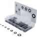 Assortiment klemschijven / borgringen  M3 - M12  340 dlg