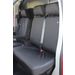 Town & Country Stoelbeschermer Transporter ( T5 & T6 ) passagier dubbel (bankje) Zwart