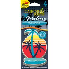 California Scents Palms Luchtverfrisser Ocean Wave Blister 4st