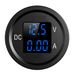 Volt- & Ampairemeter blauwe LED