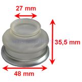 Intersteer Fuseekogelhoesje met Metalen Rand 27mm x 48mm x 35,5mm