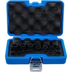 Kracht dopsleutelset | E-profiel Plus | 6,3 mm (1/4"), 10 mm (3/8"), 12,5 mm (1/2") | EP4 - E32 | 19-dlg.