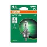 Osram Ultra Life® - H4 - 12v - 60/55W - P43t - Blister 1st