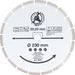 Diamant segment slijpschijf 230x2,4x7,0mm