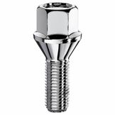 TWS Wielbout M14x1,25 - 33mm - Conisch 60° - SW17 - Zilver - Zakje 5st