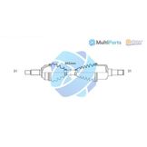 ODM Multiparts Aandrijfas