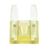 SWG Vlaksteekzekering mini 20 A, geel Blister 6st.