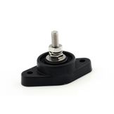 Ripca Contactstrip 1 aansluiting zwart M8