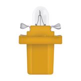 Lamp 12v - 1,5w - BX8,5d - Geel / Lichtoranje - Dashboard