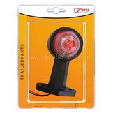 Q-Parts Breedtelicht 12v 120mm Rood / Wit Recht in blister