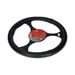 Carpoint Steering Wheel Cover Leather Black