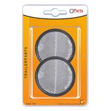 Q-Parts Reflector Ø 58mm met Grondplaat Zelfklevend Wit Set à 2 st in blister