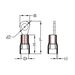 Ripca Ring 2.5-6.0mm geel Ø 6.4mm met bus - 50st