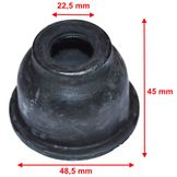 Intersteer Fusee Rubber met Harde Rand 48.5mm x 45mm G22.5