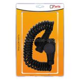 Q-Parts Spiraalkabel 3,5mtr PVC 2x stekker 13-polig 8-aderig in blister