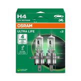 OSRAM ULTRA LIFE® - H4 - 12v - 60/55W - P43t - Blister 2st