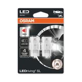 Osram LEDriving® SL - 12v - 1,4w - W3x16d - W21W - 60lm Rood - Blister 2st