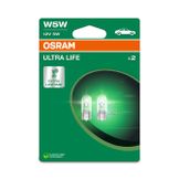 OSRAM ULTRA LIFE® - W5W - 12v - 5W - W2,1x9,5d - Blister 2st