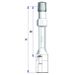 Verlengventiel PVC 170mm