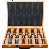 BGS Beeldhouwset 12dlg, voor hout, lengte 225mm