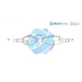 ODM Multiparts Aandrijfas