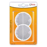 Q-Parts Reflector Ø 60mm Zelfklevend Wit Set à 2st in blister