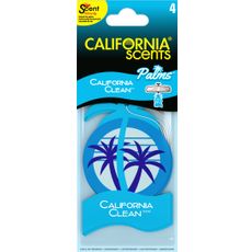 California Scents Palms Luchtverfrisser California Clean Blister 4st