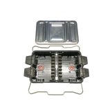 Kabeldoos Luxe 8x4 steekaansluiting  90 x 140mm Aluminium/Kunststof