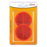 Q-Parts Reflector Ø 60mm Zelfklevend Rood Set à 2st in blister