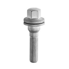 TWS Wielbout M12 x 1,25 - 34mm - SW17 - Vlak - Zilver - Zakje 5st
