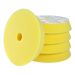 Gecko Tampon de polissage dur jaune 150 mm 5 pièces (pour plaque de support 125 mm)