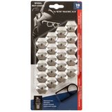 Wielmoerkapjes Chroom 19mm Kaart 20st