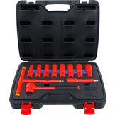 BGS VDE-dopsleutelset aandrijving 12,5 mm (1/2'') SW 10 - 24 mm 11-dlg