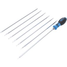 BGS Schroevendraaierset met wissellemmets T-profiel (voor Torx) / T-profiel (voor Torx Plus) met boring  8-dlg.