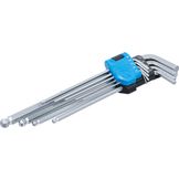 BGS Stiftsleutelset INBUS, XXL, 9dlg, kogelkop, 1,5 10mm