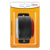 Q-Parts Breedtelicht 10v-30v rood/wit 68mm x 62mm 8LED 1st Blister