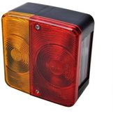 Q-Parts Achterlicht 12v 3 functies 98mm x 104mm Links / Rechts Radex 3001