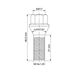 Wielbout 14mm x 1.25mm - 27mm - 46.3mm - Conisch - 17mm - Zwart