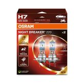 Osram Night Breaker® 220% -12v - 55w - PX26d - H7 -  Hanging Folding  Box 2st